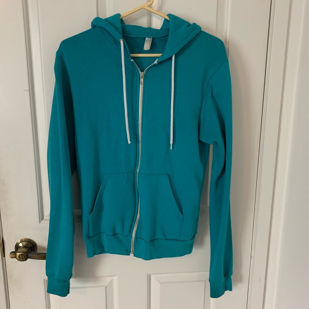 American Apparel Teal Hoodie